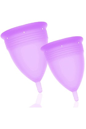 Fda Silikon-Menstrualcup Packungsgrösse S + L Lila von Stercup kaufen | Fesselliebe
