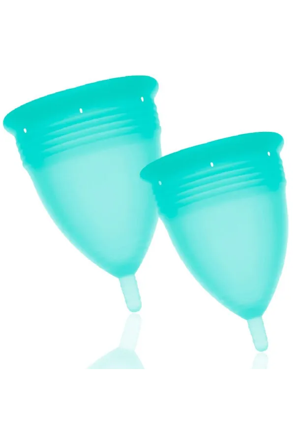 FDA SILIKON-MENSTRUALCUP PACKUNGSGRÖSSE S + L AQUAMARINE VON STERCUP kaufen - Fesselliebe