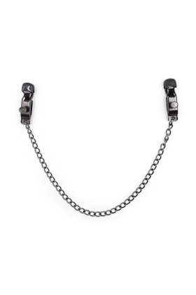 Metallklemmen mit Schwarzer Kette von Ohmama Fetish kaufen | Fesselliebe