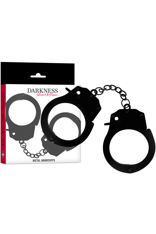 Handschellen aus Metall für Schwarze Hnde von Darkness Bondage kaufen | Fesselliebe