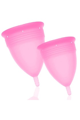 Fda Silikon-Menstrualcup Packungsgrösse S + L Rosa von Stercup kaufen | Fesselliebe