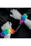 SPENCER & FLEETWOOD - HANDSCHELLEN AUS METALL MIT REGENBOGENGEFÜTTERT kaufen - Fesselliebe