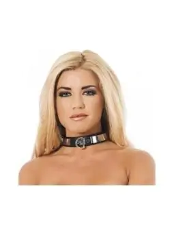 Halsband mit Metall und Vorhängeschloss-Verstellbar von Bondage Play kaufen - Fesselliebe