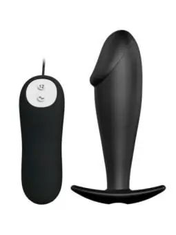 Silikon Anal Plug Penis Form und 12 Vibrationsmodi Schwarz von Pretty Love Bottom kaufen - Fesselliebe
