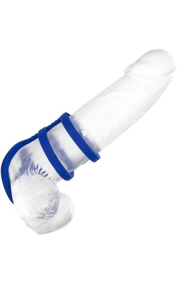 Admiral Dreifach-Cock-Cage Blau von Calexotics kaufen | Fesselliebe