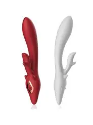 Elch Vibrator Rabbit Gebogen Rot von Armony Vibrators kaufen - Fesselliebe
