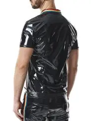 PVC Polo Shirt RMRaffaeleRBW schwarz kaufen - Fesselliebe