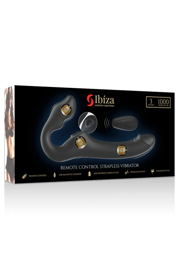 Remote Control Strap-On ohne Gürtel Vibrator 3 Motoren 1000 Kombinationen von Ibiza Technology kaufen - Fesselliebe