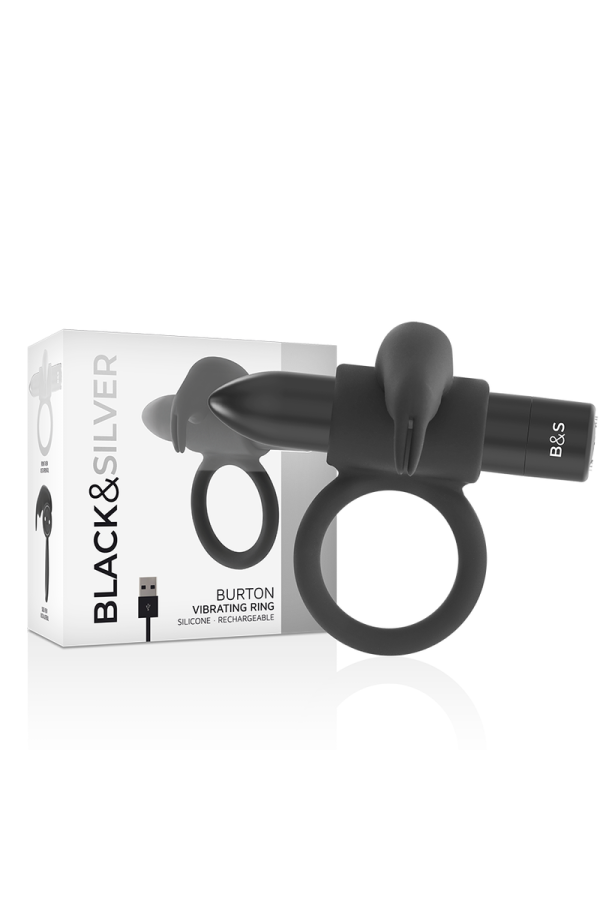 Burton Ring 10 Vibrationsmodi Schwarz von Black&Silver kaufen | Fesselliebe