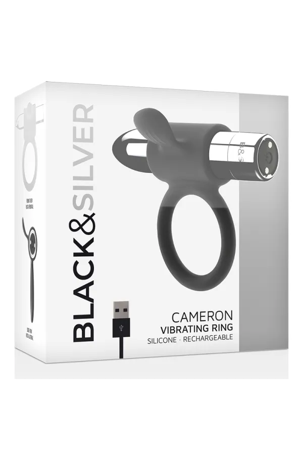 Cameron Wiederaufladbarer Penisring Silber von Black&Silver kaufen - Fesselliebe