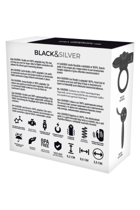 Cameron Schwarz wiederaufladbarer Ring von Black&Silver kaufen | Fesselliebe