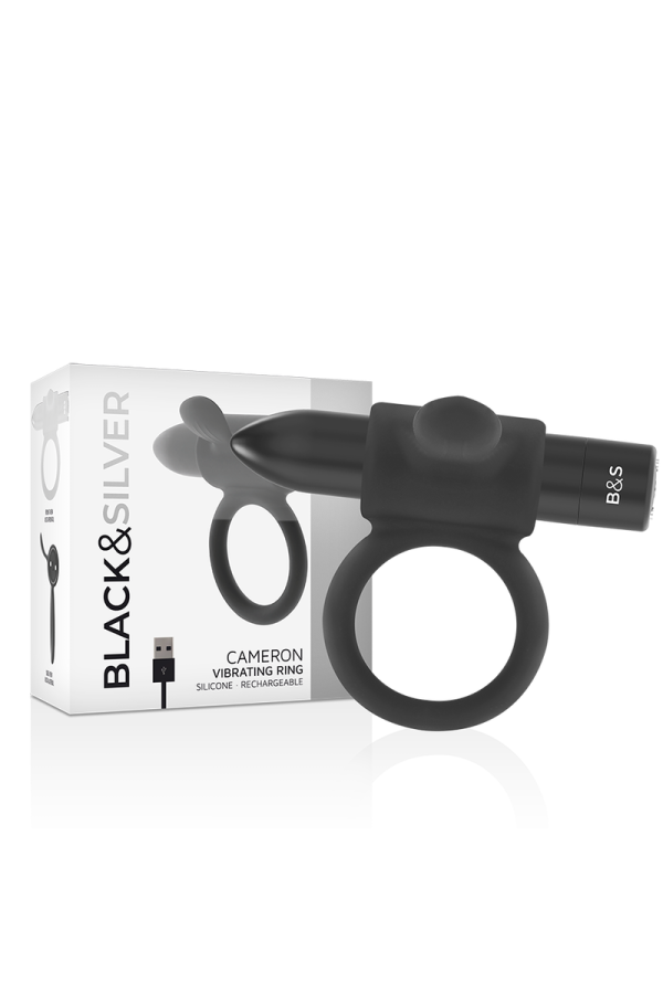 Cameron Schwarz wiederaufladbarer Ring von Black&Silver kaufen | Fesselliebe