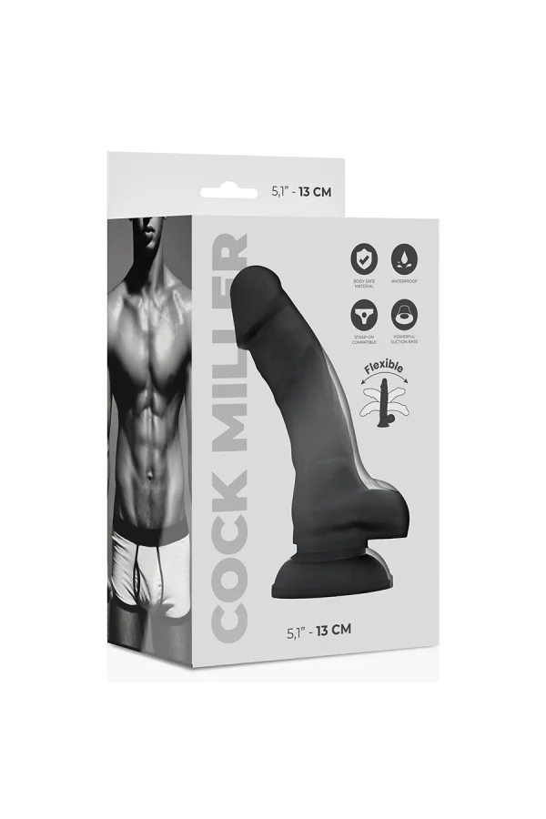 Flex Dildo Schwarz 13cm von Cock Miller kaufen - Fesselliebe