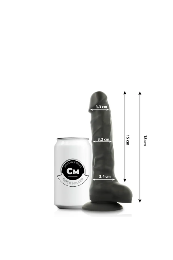 Flex Dildo Schwarz 18 Cm von Cock Miller kaufen - Fesselliebe