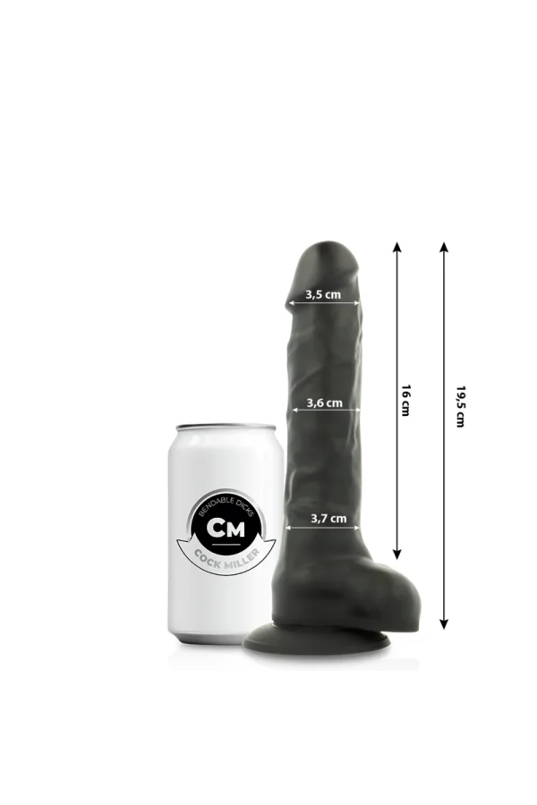 Flex Dildo Schwarz 19,5 Cm von Cock Miller kaufen - Fesselliebe