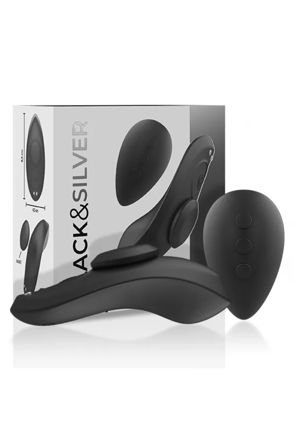 Preston Wiederaufladbarer Silikon-Vibrator-Pantie Schwarz von Black&Silver kaufen - Fesselliebe