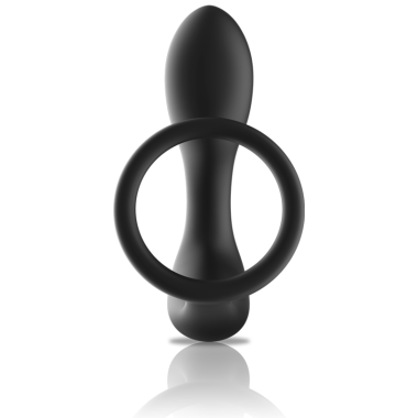 Analmassager mit Fernbedienung, wiederaufladbares Silikon Schwarz von Black&Silver kaufen | Fesselliebe