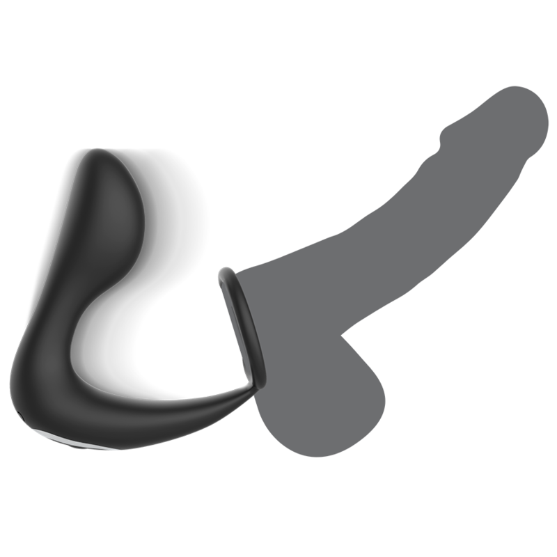 Analmassager mit Fernbedienung, wiederaufladbares Silikon Schwarz von Black&Silver kaufen | Fesselliebe