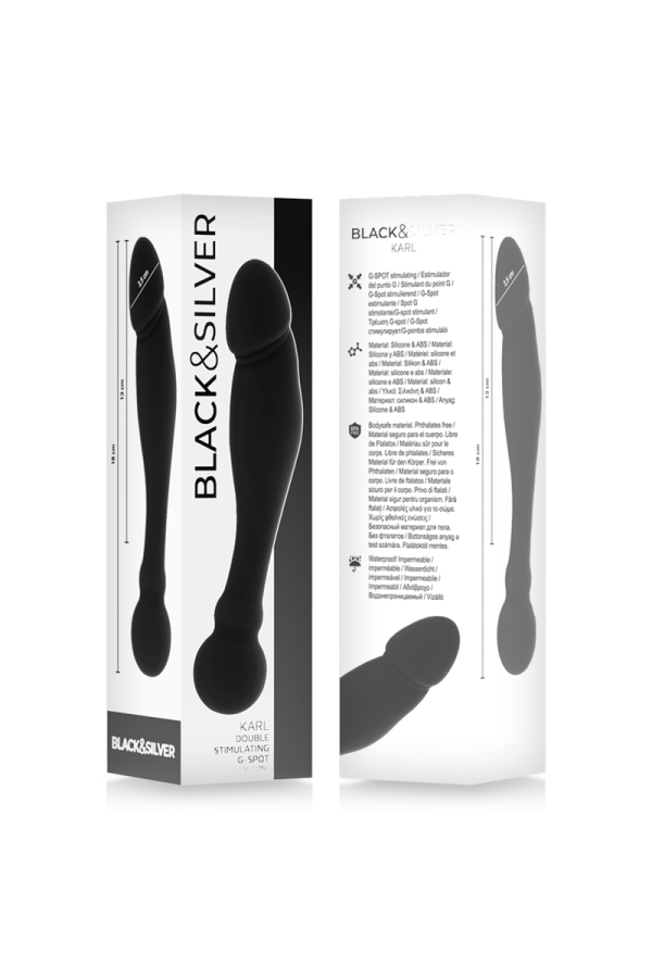 Karl G-Punkt-Stimulierender Dildo 18 cm von Black&Silver kaufen | Fesselliebe