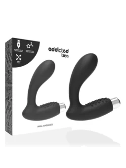 Schwarzer Wiederaufladbarer Prostata Vibrator von Addicted Toys kaufen - Fesselliebe