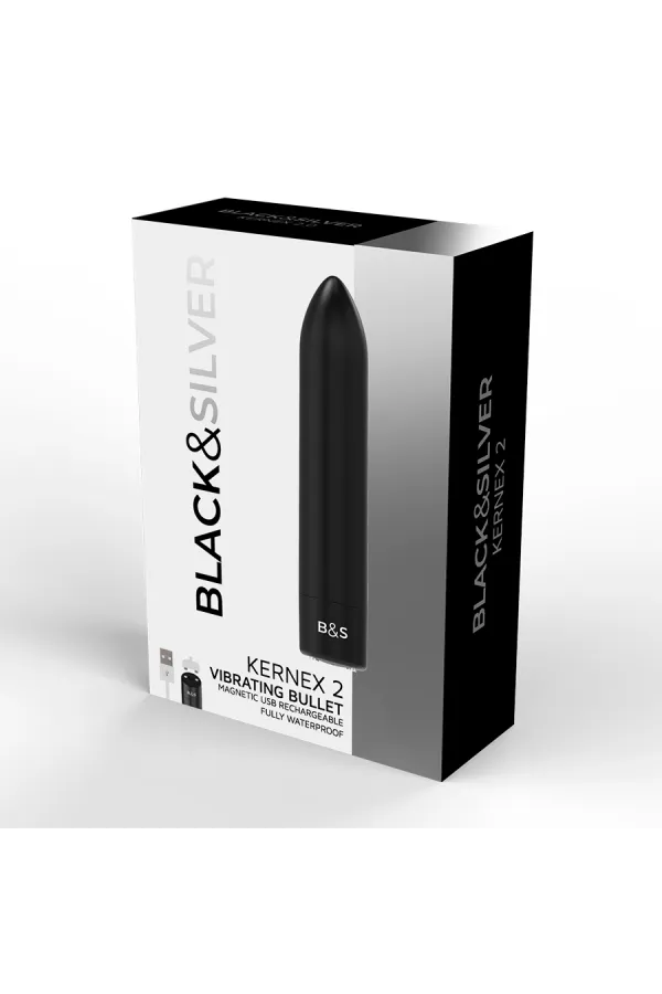 Kernex 2 Schwarz Bullet-Vibrator von Black&Silver kaufen - Fesselliebe