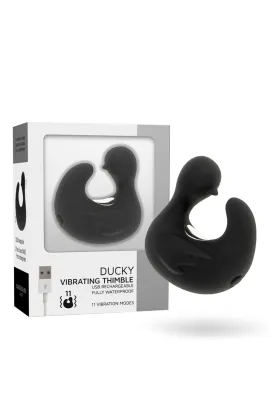 Duckymania Wiederaufladbarer Silikon-Stimulierend von Black&Silver