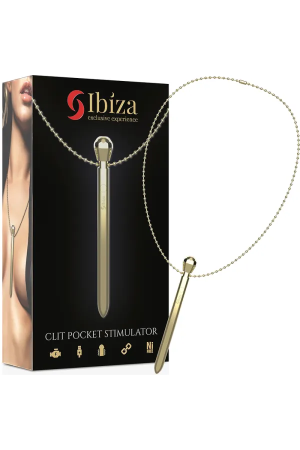 Clit Pocket Stimulator Halskette Usb-Ladegert 12 Vibrationsmodi Golden 12,2 X 1,5 von Ibiza Technology kaufen - Fesselliebe