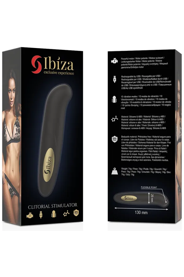 Ibiza™ - Kliterstimulator Usb-Ladegerät 10 Vibrationsmodi Golden 13 X 2,9 von Ibiza Technology kaufen - Fesselliebe