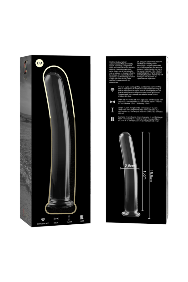 Modell 9 Dildo Borosilikatglas Klar 15.5 cm -O- 2.5 cm von Nebula Series By Ibiza kaufen | Fesselliebe