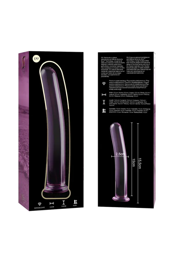 Modell 9 Dildo Borosilikatglas 15,5 X 2,5 cm Rosa von Nebula Series By Ibiza kaufen - Fesselliebe