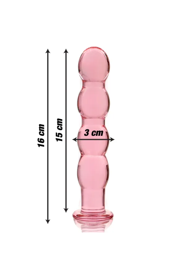 Modell 10 Dildo Borosilikatglas 16,5 X 3,5 cm Rosa von Nebula Series By Ibiza kaufen - Fesselliebe