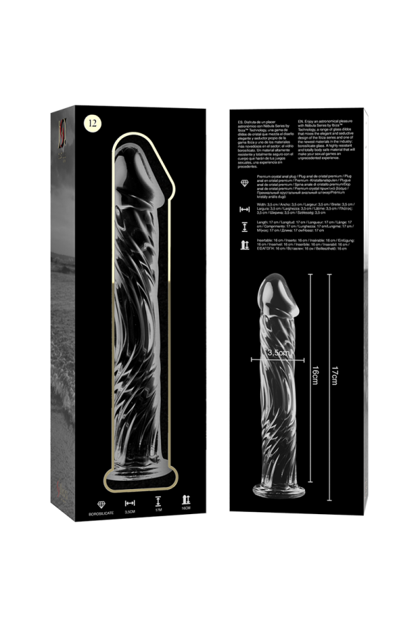 Modell 12 Dildo Borosilikatglas Klar 17 cm -O- 3.5 cm von Nebula Series By Ibiza kaufen | Fesselliebe