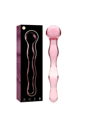 Modell 13 Dildo Borosilikatglas 18 X 3,5 cm Rosa von Nebula Series By Ibiza