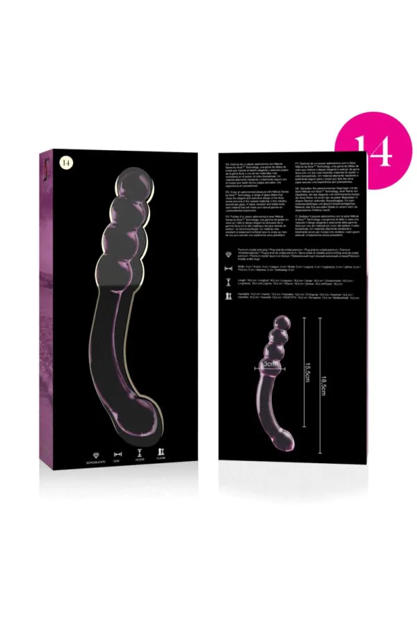 Modell 14 Dildo Borosilikatglas 18,5 X 3 cm Rosa von Nebula Series By Ibiza kaufen - Fesselliebe