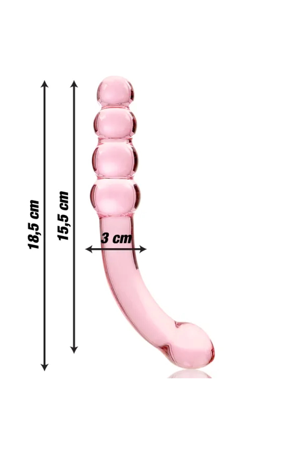 Modell 14 Dildo Borosilikatglas 18,5 X 3 cm Rosa von Nebula Series By Ibiza kaufen - Fesselliebe