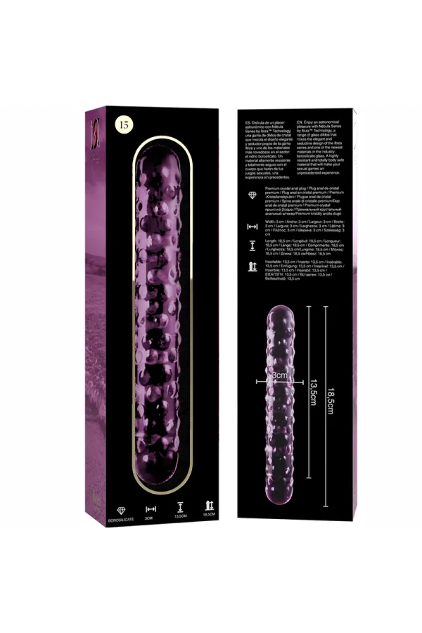 Modell 15 Dildo Borosilikatglas 18,5 X 3 cm Rosa von Nebula Series By Ibiza kaufen - Fesselliebe