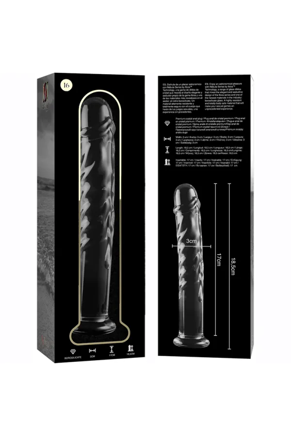 Modell 16 Dildo Borosilikatglas 18,5 X 3 cm Klar von Nebula Series By Ibiza kaufen - Fesselliebe