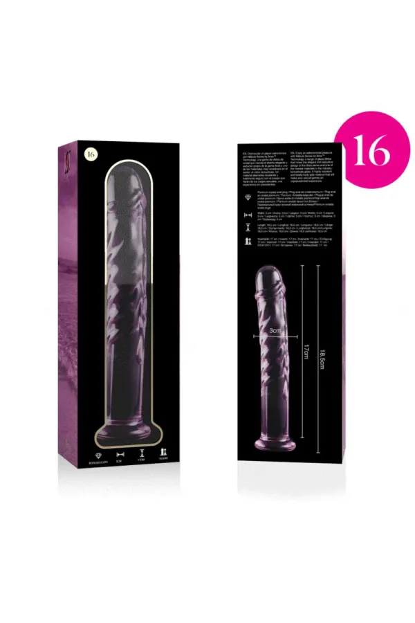 Modell 16 Dildo Borosilikatglas 18,5 X 3 cm Rosa von Nebula Series By Ibiza kaufen - Fesselliebe