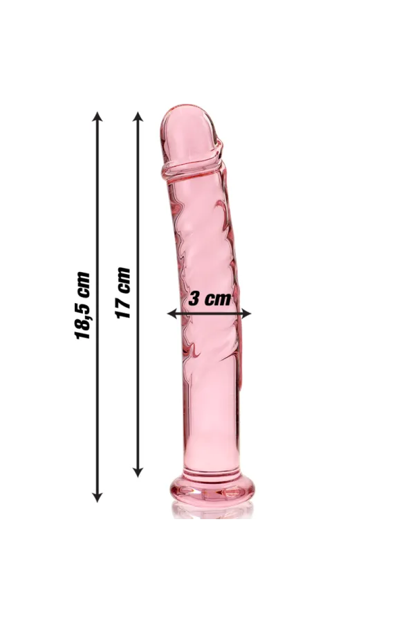 Modell 16 Dildo Borosilikatglas 18,5 X 3 cm Rosa von Nebula Series By Ibiza kaufen - Fesselliebe