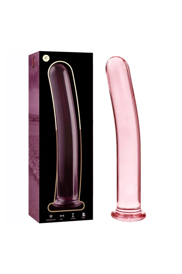 Modell 17 Dildo Borosilikatglas 18,5 X 3 cm Rosa von Nebula Series By Ibiza