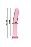 Modell 17 Dildo Borosilikatglas 18,5 X 3 cm Rosa von Nebula Series By Ibiza