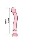 Modell 18 Dildo Borosilikatglas 18,5 X 3,5 cm Rosa von Nebula Series By Ibiza kaufen - Fesselliebe