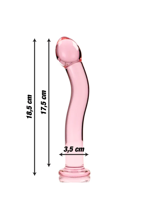 Modell 18 Dildo Borosilikatglas 18,5 X 3,5 cm Rosa von Nebula Series By Ibiza kaufen - Fesselliebe