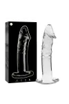 Modell 19 Dildo Borosilikatglas 18,5 X 4 cm Klar von Nebula Series By Ibiza