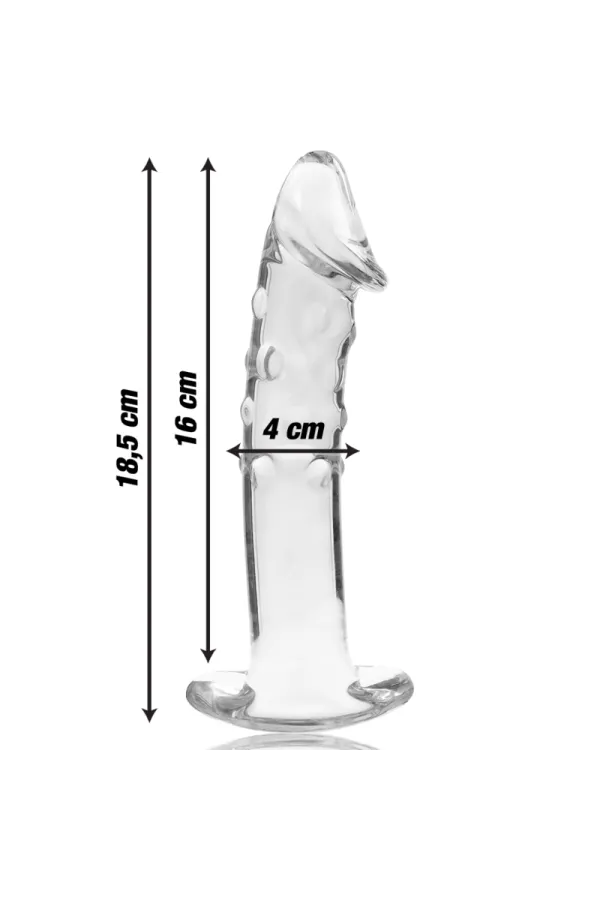 Modell 19 Dildo Borosilikatglas 18,5 X 4 cm Klar von Nebula Series By Ibiza