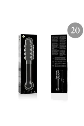 Modell 20 Dildo Borosilikatglas Klar 20.5 cm -O- 3 cm von Nebula Series By Ibiza