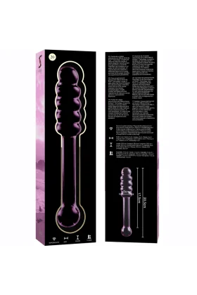 Modell 20 Dildo Borosilikatglas Rosa 20.5 cm -O- 3 cm von Nebula Series By Ibiza