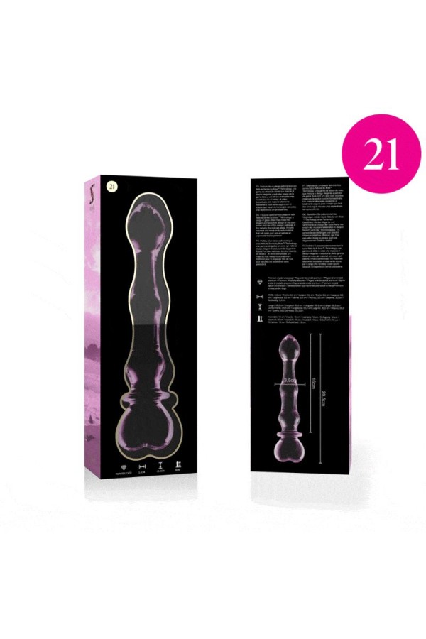 Modell 21 Dildo Borosilikatglas Rosa 20.5 cm -O- 3.5 cm von Nebula Series By Ibiza kaufen | Fesselliebe