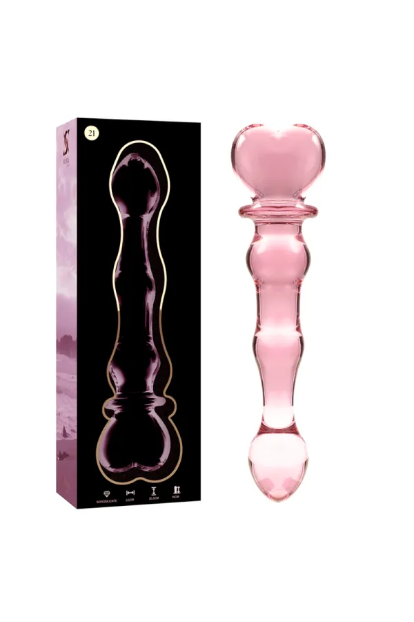 Modell 21 Dildo Borosilikatglas 20,5 X 3,5 cm Rosa von Nebula Series By Ibiza kaufen - Fesselliebe