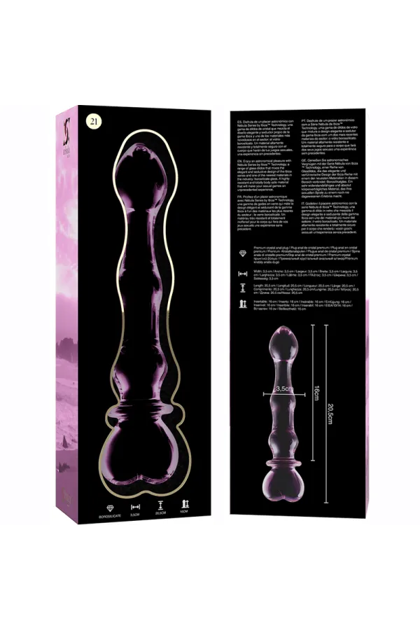 Modell 21 Dildo Borosilikatglas 20,5 X 3,5 cm Rosa von Nebula Series By Ibiza kaufen - Fesselliebe